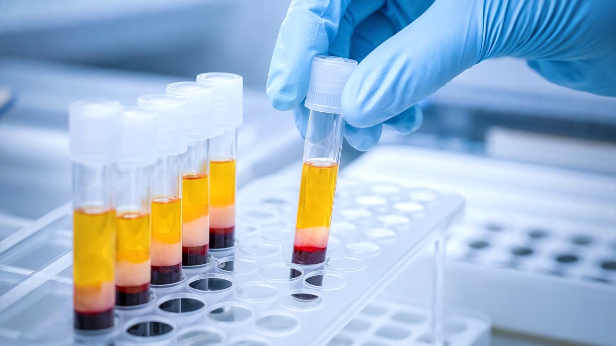 Haematokritwert, welcher im Labor bestimmt wird.